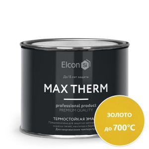 Эмаль термостойкая золото Elcon 0,4кг