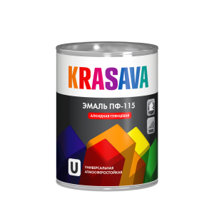 Эмаль ПФ-115 KRASAVA белая 10кг