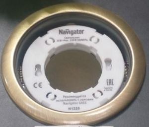 Светильник Navigator 71 283 NGX-R1-007-GX53 черная бронза