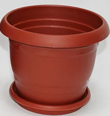 Кашпо ТОПРАК  1,8л с подд. терракотовый А5210
