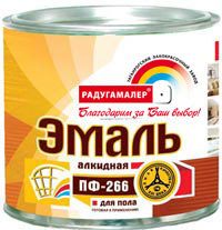 Эмаль ПФ-266 Радугамалер желто-кор 0,9кг