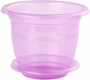 Горшок цв.д/орхидеи 2л прозрачно-фиолетовый М7545