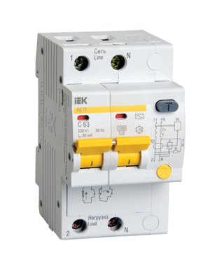 Автомат УЗО АД 12 2п 25А