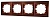 Розетка рамка 702-3100-149 Deniy 4ая горизонтальная светло-коричневый перламутр