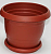 Кашпо ТОПРАК  1,8л с подд. терракотовый А5210