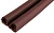 Уплотнитель KIM TEC D (коричневый)100м (№2)двойной
