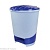 Ведро д/мусора с педалью 10л голубой М1380