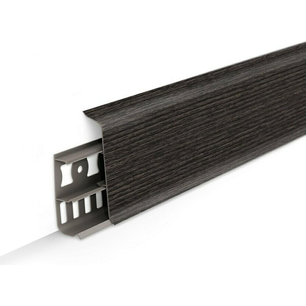 Плинтус Деконика 352 Каштан серый  85мм (2,2м) 20шт