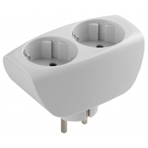 Эл тройник ЭРА SP-2е-W с/з , со шторками белый/9016