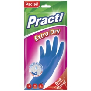 Перчатки Paclan Extra Dry синие S