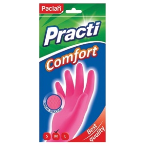 Перчатки Paclan Comfort розовые М