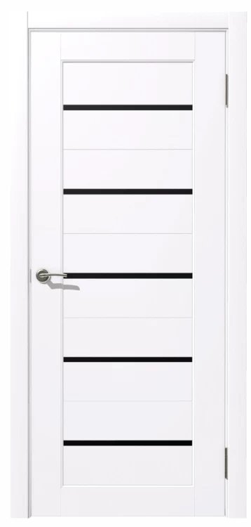 Дверь остекленное Астра Белая 800 мм (ст.черное)