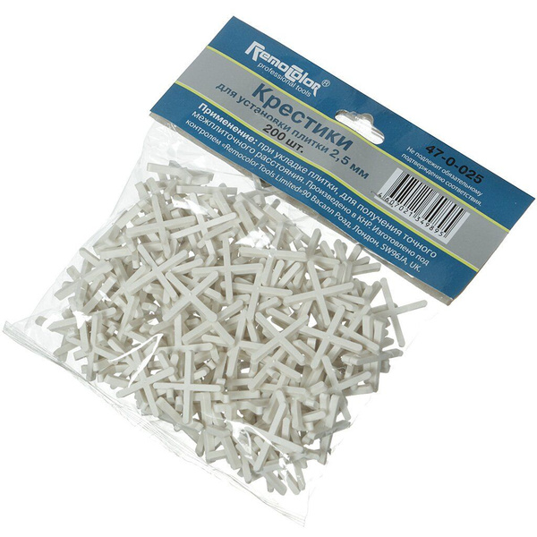 Крестики Remocolor д/кафеля,2,5мм,100шт,47-0-225