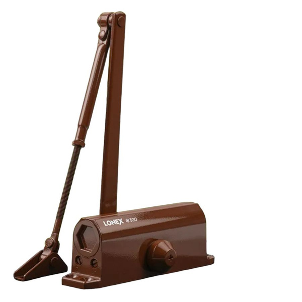 Доводчик дверной HG DC73AF120BN 85-120кг морозостойкий, коричневый