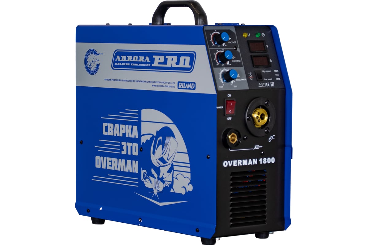 Сварочный полуавтомат OVERMAN 1800 инверторный Aurora-Pro