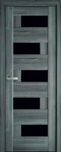 Дверь МДФ PVC Deluxe Nostra P6asbch-BLK (2000*600*40мм)
