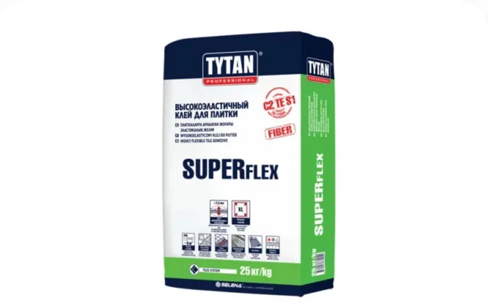 Клей высокоэластичный д/плитки"Super Flex S1 TS 55"(25кг)
