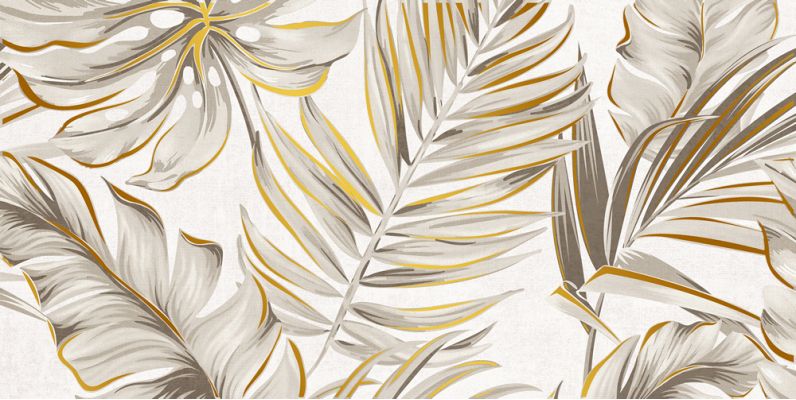 Кафель настенный панно 250х500 Brasilina тропик 2 светло-бежевый