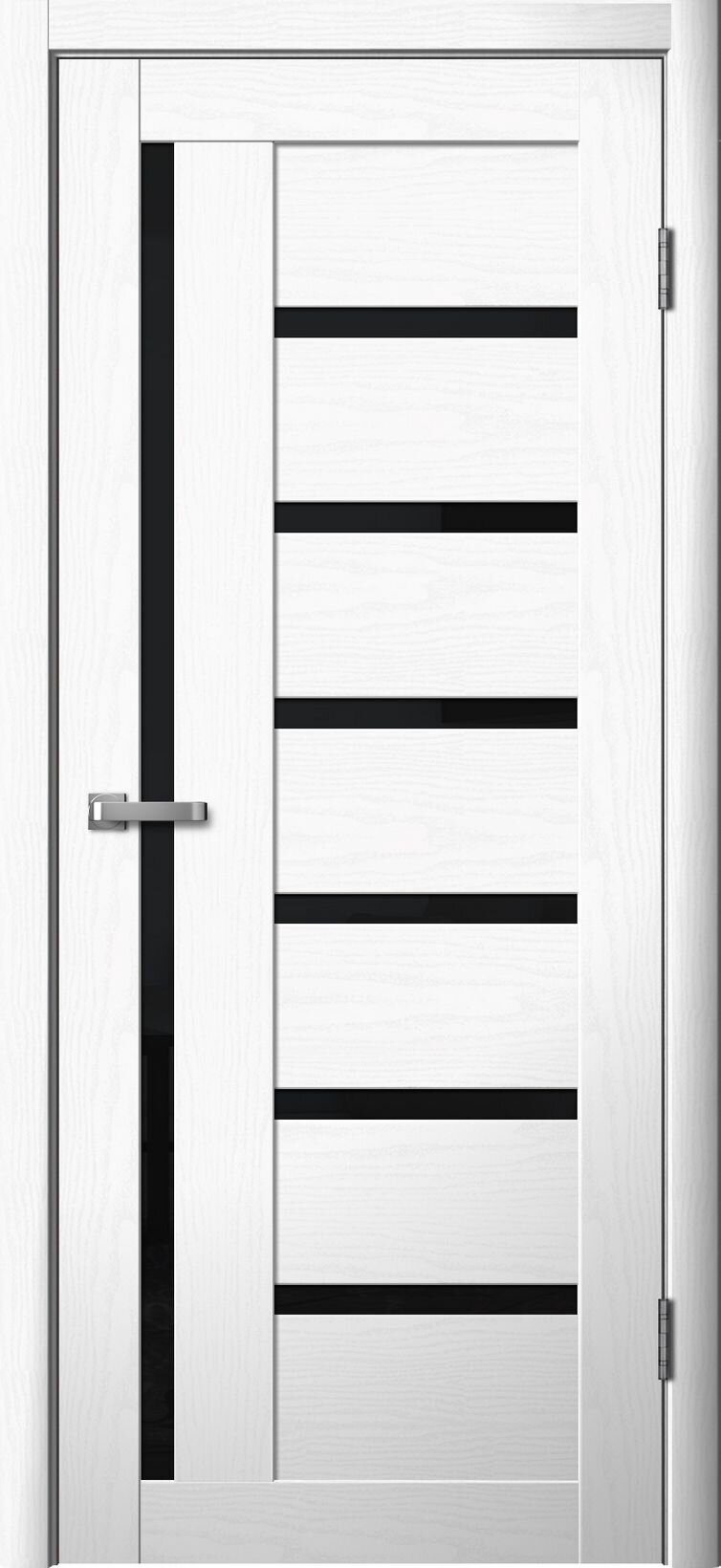 Дверь 217 ЧЕРНОЕ СТЕКЛО 600*2000 макиато