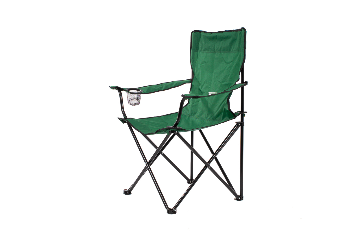 Стул складной с подлокотником и подстаканником 81х51х86см/PALISAD/69608