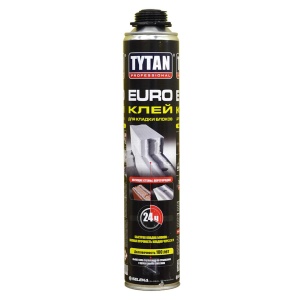 Клей TYTAN EURO для кладки газобетона керамических блоков (870мм),серый/100265