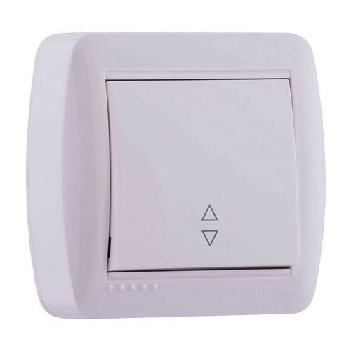 Выключатель 711-0200-105 DEMET проходной белый