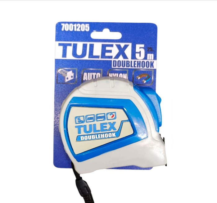 Рулетка TULEX автофиксация,5м*25мм/7001205
