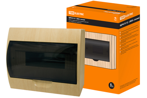 Щит SQ0901-0016 TDM ЩРН-П-12 навесной пластик IP40 сосна