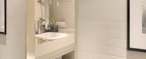 Кафель настенный 300х600 Брик белый глаз.(матовый)(9шт-1,62мкв/0,18)