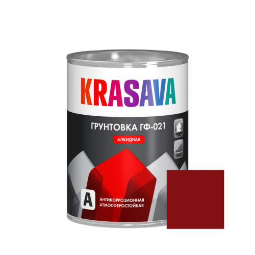 Грунтовка  ГФ-021 KRASAVA серая 0,9кг