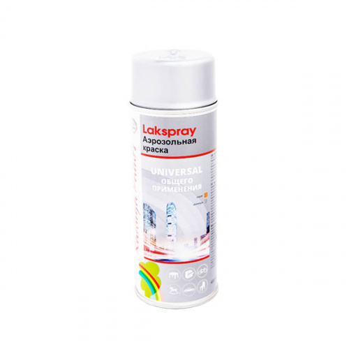 Краска-аэрозоль Радуга белый глянцевый 400мл