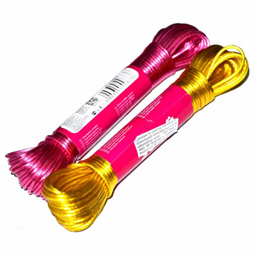 Веревка бельевая 20м со стальным стержнем /9683/