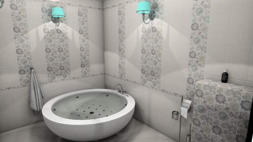 Бордюр д/кафеля 6235/7 25х5,4 Луиза 