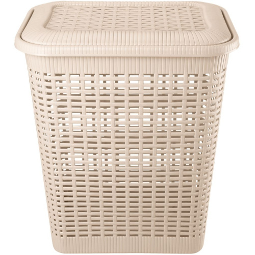 Корзина д/белья 30л бежевый/431293307