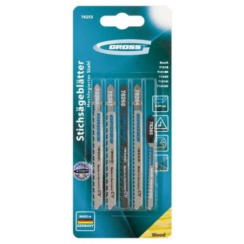 Набор полотен для эл.лобзика универсальный 5шт. Matrix Professional 78253