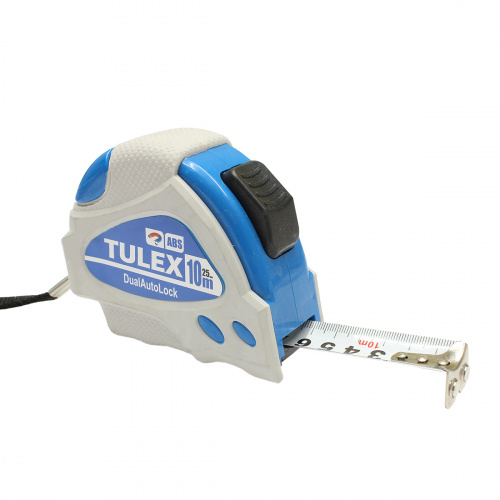 Рулетка TULEX автофиксация,10м*25мм/7001210