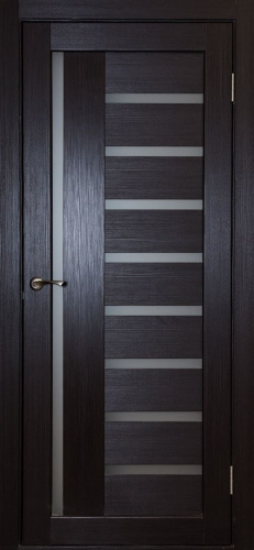 Дверь ДО Валенсия (600*2000 IMA 3  lacobel черный) ПВХ