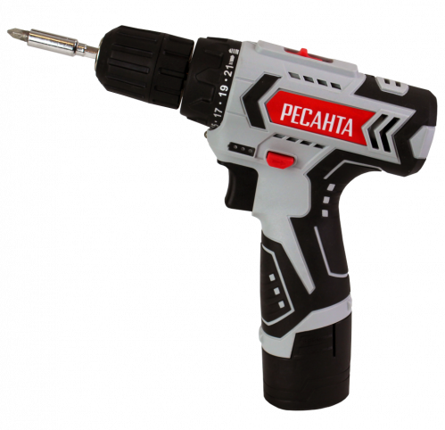 Дрель шуруповерт аккумуляторная ДА-12-2Л Ресанта