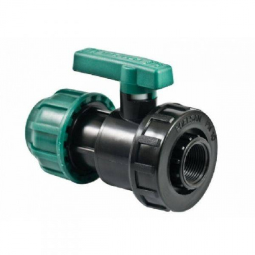 ПЭ-кран шаровый ПНД разъемный (вн.рез) 20*3/4