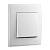 Выключатель 705-0202-100 LESYA  белый с белой вставкой