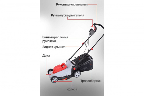 Газонокосилка электрическая КР-1500 ЭТ Ресанта