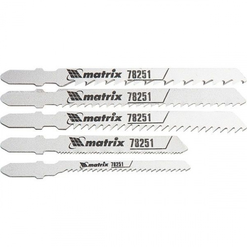 Набор полотен для эл.лобзика универсальный 5шт. Matrix Professional 78251