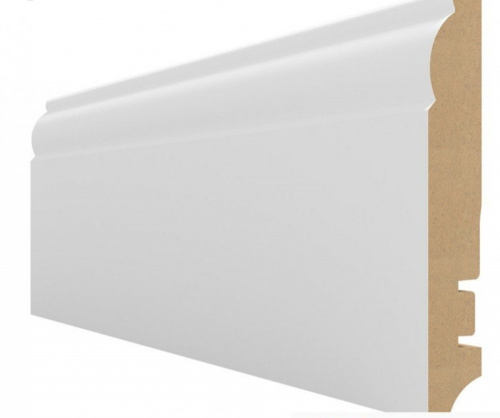 Плинтус напольный МДФ 100A 2000*100*16 Белый