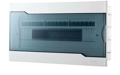 Бокс 730-1000-024NEW с прозрачной крышкой ЩРВ-П-24 д/внт уст 24мод.уст-ва