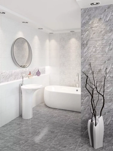 Кафель настенный Декор 300х600 Борнео 1 белый