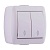 Выключатель 710-0200-106 NATA проходной двойной белый