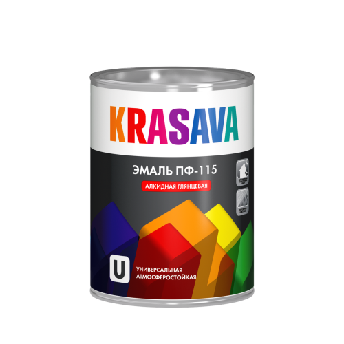 Эмаль ПФ-115 KRASAVA желтая 2,7кг