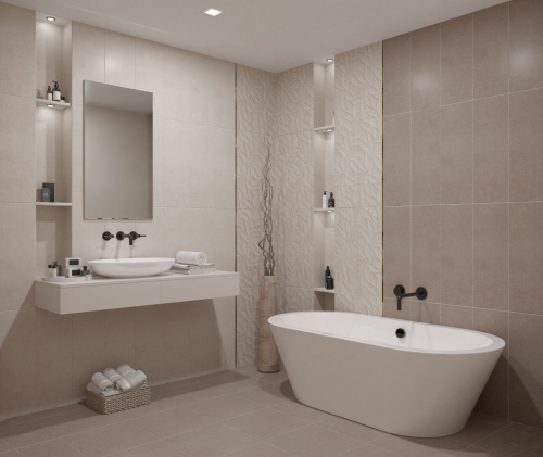 Кафель настенный 24,2*70,0  ODENSE CREMA FIORDO(0.170/1.02/48.96)