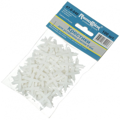 Крестики Remocolor д/кафеля,4мм,100шт,47-0-040
