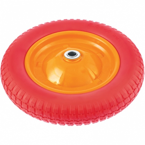 Колесо полиуретановое ,длина оси 9 0мм,подшипник 16мм/68975